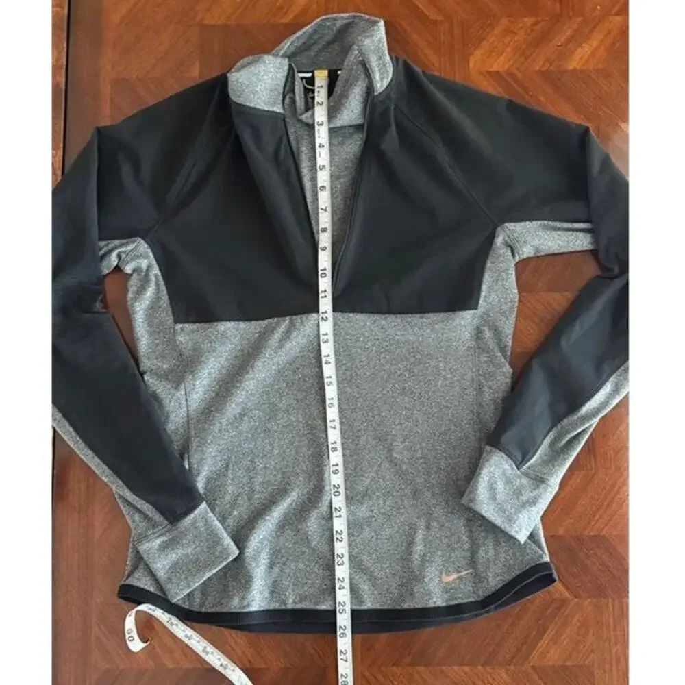 Nike Dri-FIT Running Half Zip Pullover Gray Black Reflective Men’s M